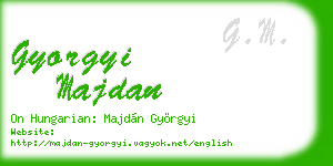 gyorgyi majdan business card